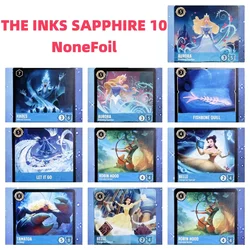 Lorcana Proxy THE INKS SAPPHIRE NoneFoil –aurora belle hades let it go tamatoa a whole new world TCG Game Cards