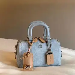 Modne torby na poduszki Lady nowe niebieskie płócienne torby dżinsowe wypoczynek wszechstronne torby podręczne torby na ramię Trend podmiejska torby Crossbody