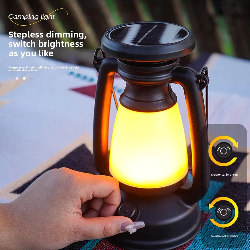 

Rechargeable LED Atmosphere Light - Versatile Desk Lamp for Outdoor, Camping, Bar, Home Decor & Lantern - style Lighting