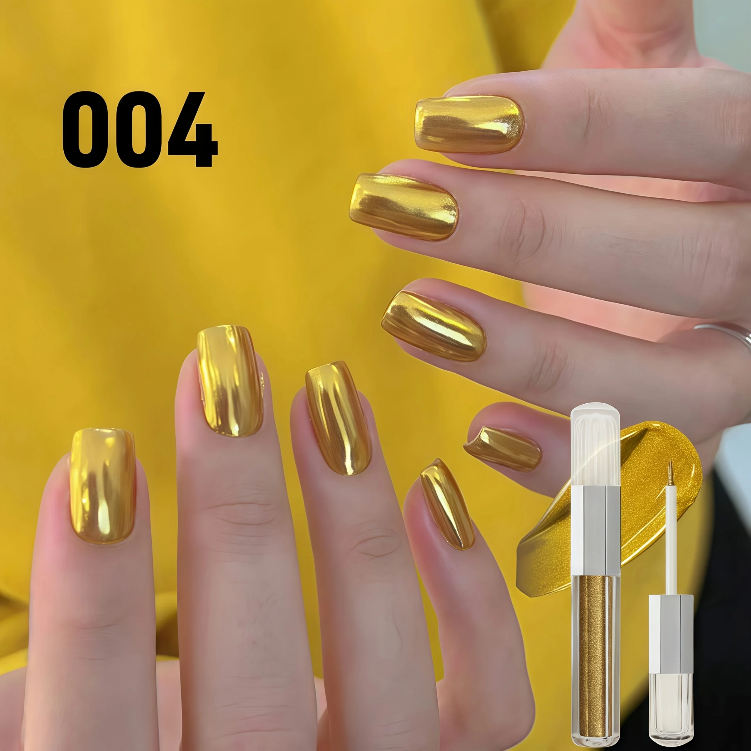 Poudre à ongles miroir magique, liquide brillant, pigment chromé en forme de tube, accessoires de manucure professionnels pour créer un métallique