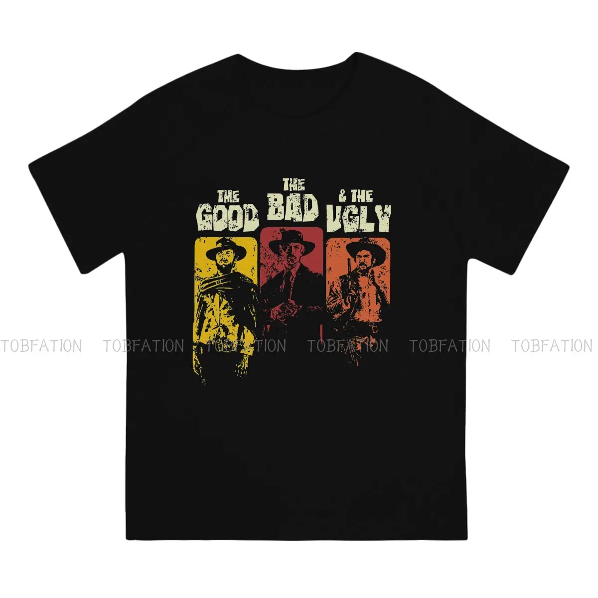 The Good The Bad The Ugly Classic  Hip Hop TShirt Clint Eastwood A Fistful Of Dollars Cowboy Creative  Casual T Shirt Male Tee