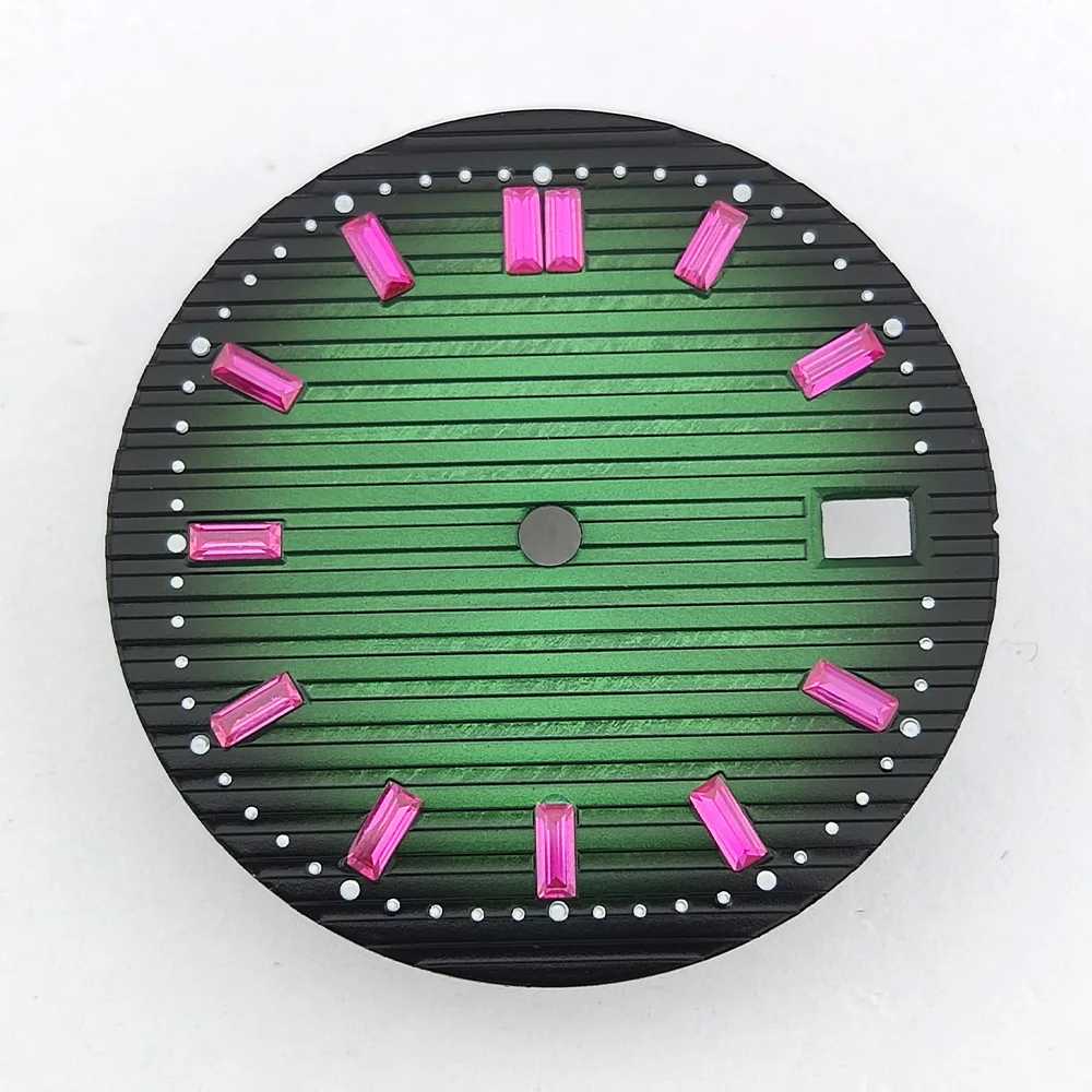 Quadrante dell'orologio da 29,8 mm Quadrante NH35 Quadrante colorato Quadrante con diamanti Quadrante dell'orologio NH36 Cassa NH35 adatta per movimento NH35/NH36