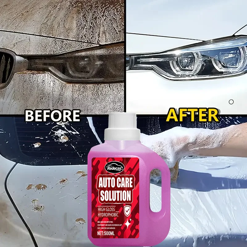500ml Rosa Schaum-Autowaschshampoo, Baut & Formt Keramikbeschichtung, Pflegt & Schützt Autolack, All-in-One-Kit für Alle Autos – Detail 8