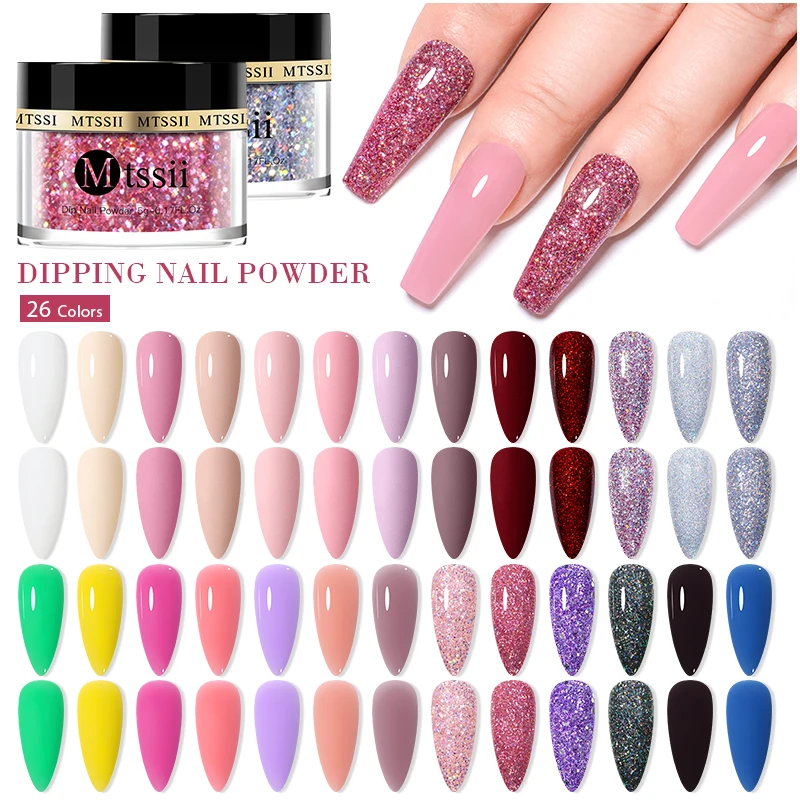 Mtssii 5g/10g Dipping Nail Powder Natural Dry For Manicure Nails Accessories No Need Lamp Cure Acrylic Powder Dipping System