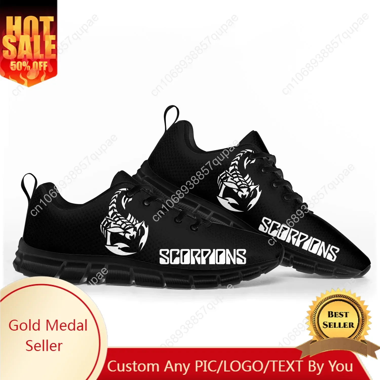 Scorpions Metal Rock Band Pop Sports Shoes Mens Womens Teenager Sneakers Casual Custom High Quality Couple Shoes