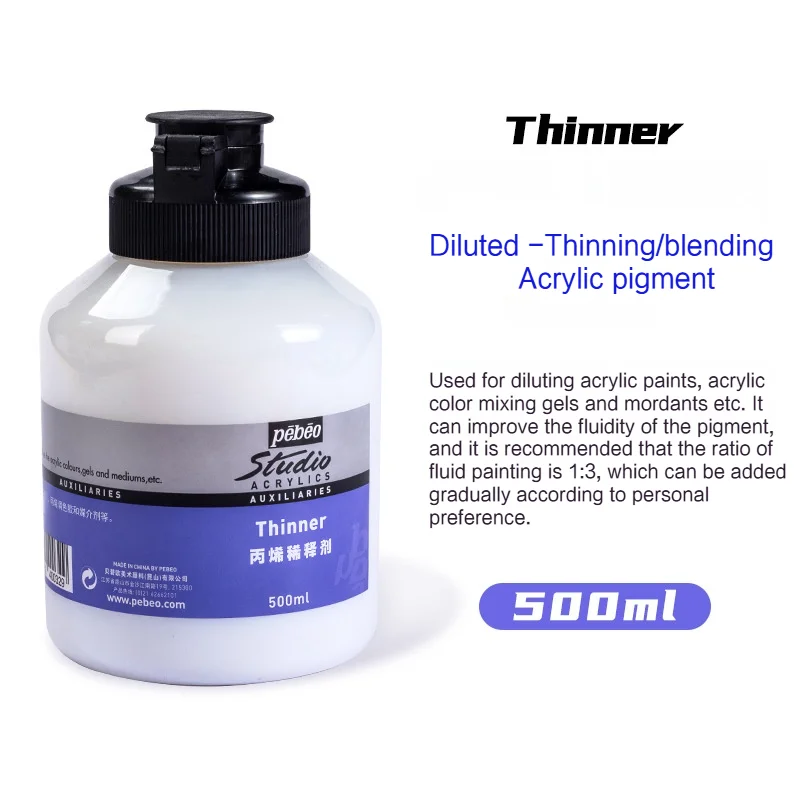 500ml Acrylic paint thinners