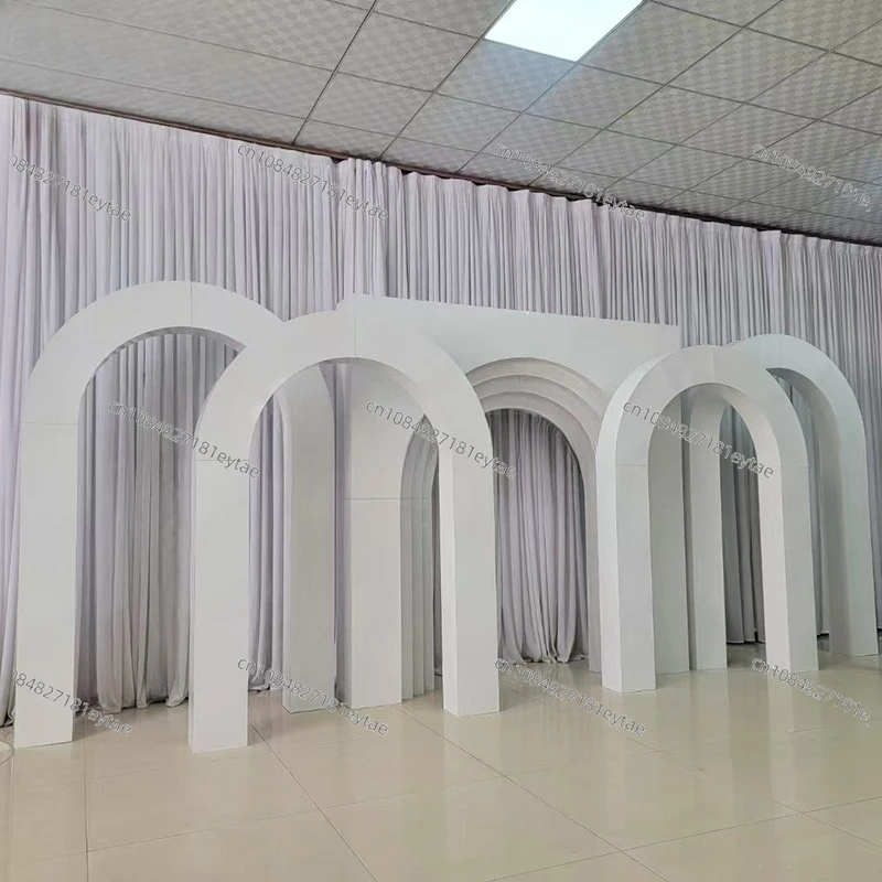 

Кованая свадебная арка, D-образная фоновая конструкция для декора сцены в зале, оптом