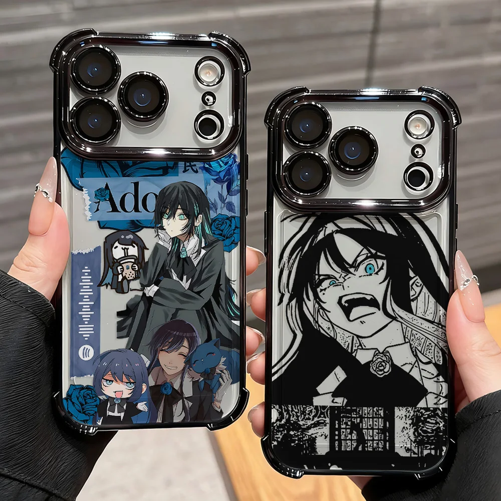 Japanese Singer Ado Hot Plating Phone Case For Samsung A27 A37 A57 A07 A36 A16 A35 A55 A25 A26 A15 A54 A34 A24 A14 A05 A04 4G 5G