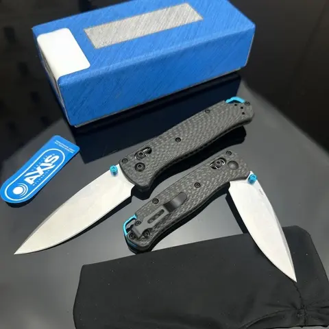 BM 535/533-3 Bugout Drop-point Blade Carbon Fiber Handle AXiS Lock Pocket Knife Folding Knives Outdoor Camping Survival Tools