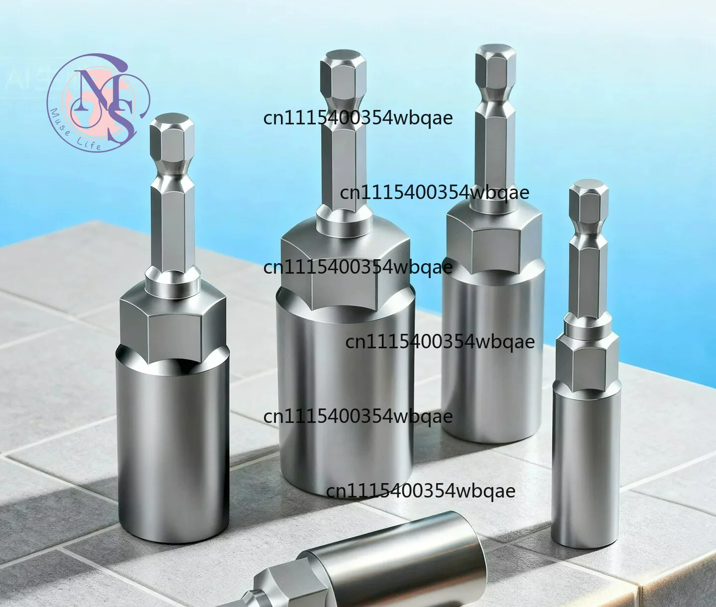 Extended Deep Hex Socket Bit 8mm, for Electric Wrench, Impact Screwdriver, Self-tapping Screw