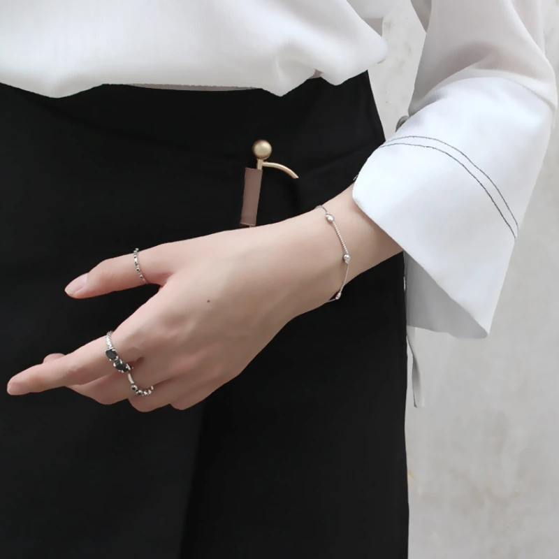 Hot Selling Love S925 Sterling Silver Glossy Heart Bracelet Women Elegant Fashion Luxurious Boutique Jewelry