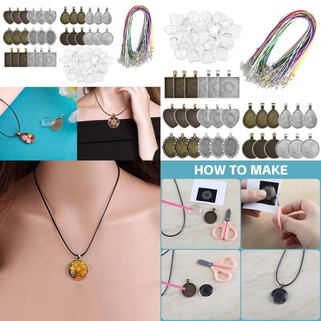 

J78F Набор из 90 красивых аксессуаров для ожерелья, шнуры для ожерелья разного цвета