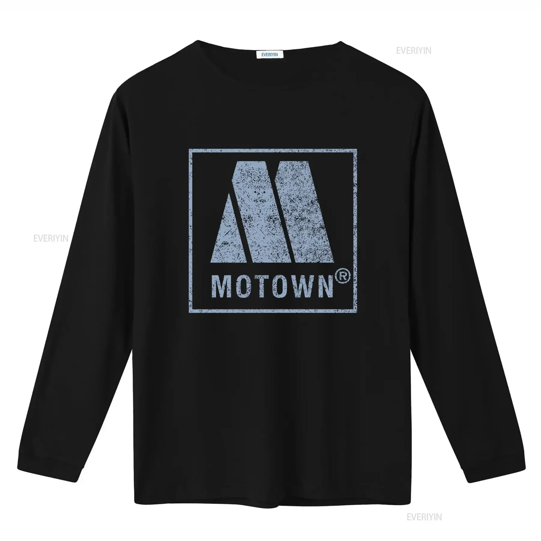Motown Records Vintage Logo T Shirt for Men and Women Retro Style Fashion vintage Washed graphic Slightly Breathable streetwear