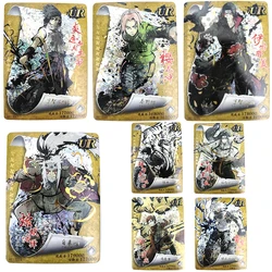 Naruto Collection Flash Card Uchiha Itachi Hatake Kakashi Anime Characters Bronzing Card Cartoon Toys Children's Christmas Gifts