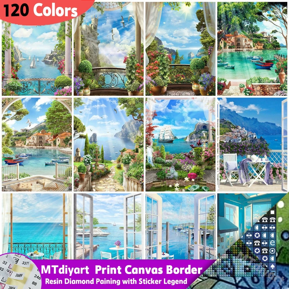 

Scenery Garden 120 Colors Diamond Painting With Sticker legend Adult Handpainted Hobby Zero Basic Art Home Decoration