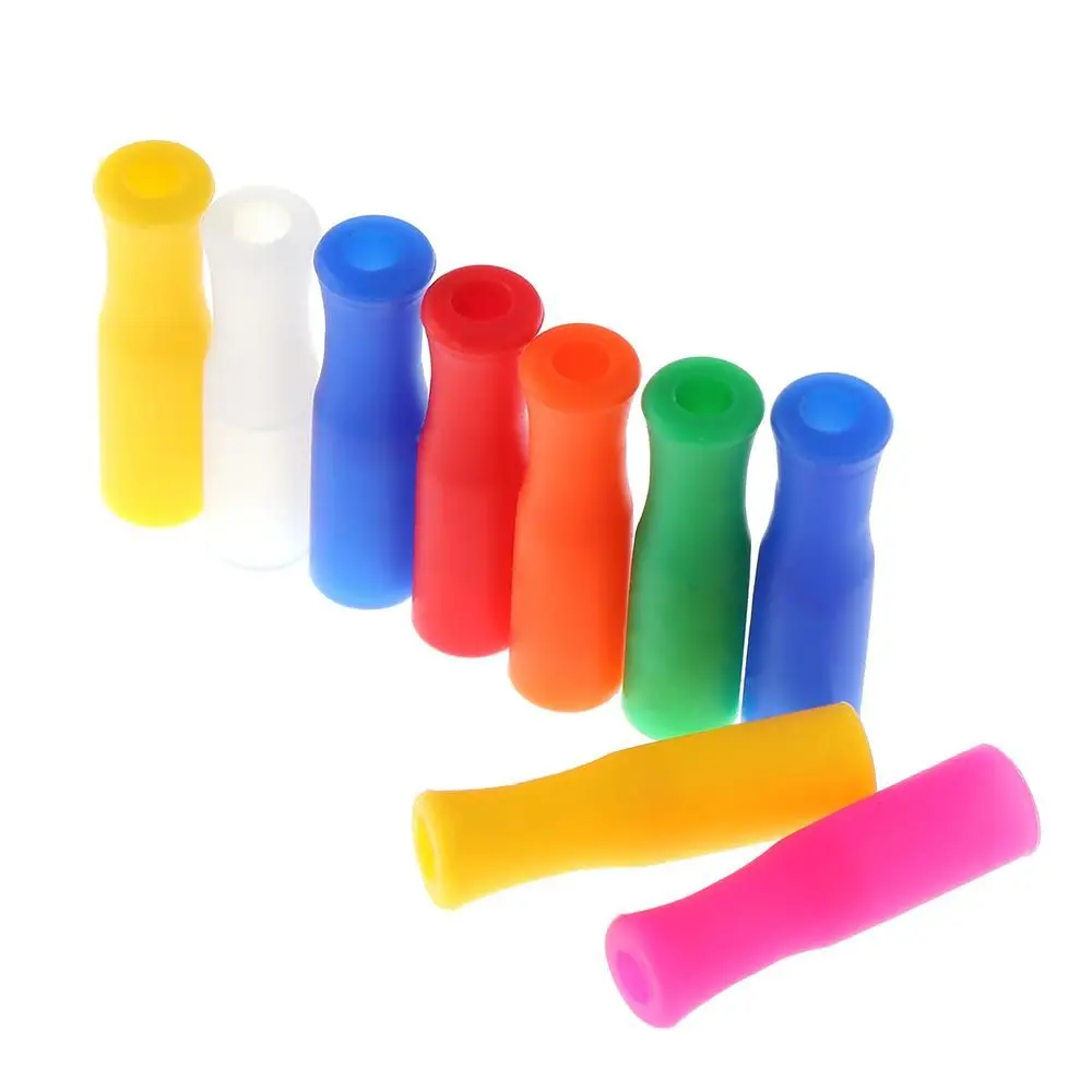 10/20pcs Washable Tip Teeth Protector Reusable straws cap drinking straw silicone cover Straw sleeve