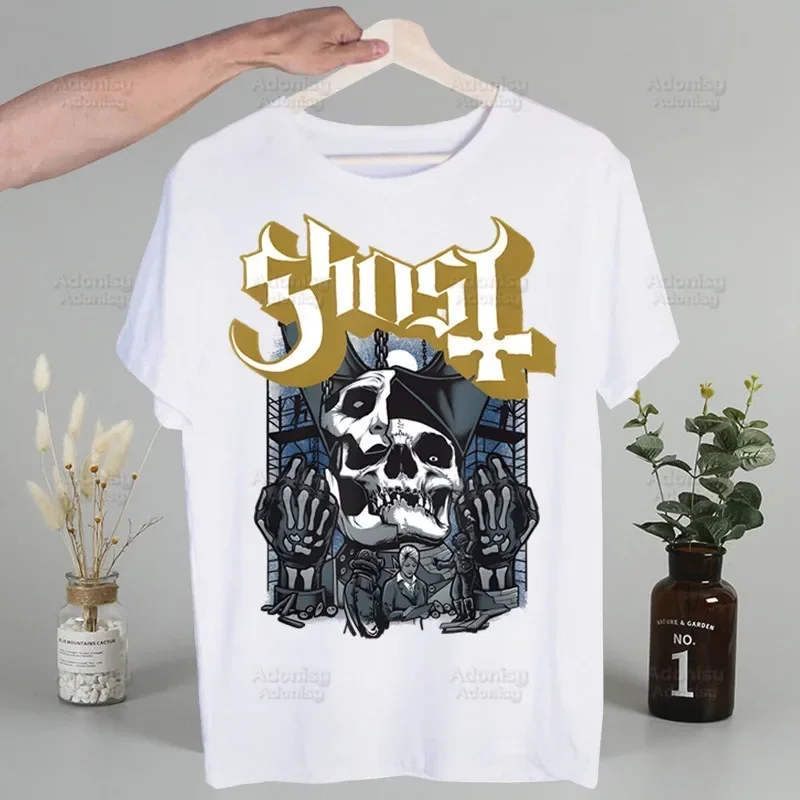 Ghost Band Men's Tshirt Cute Printing Shirt Mens Fashion Ghost B.C T-Shirt For Men Casual Tops Short Sleeve