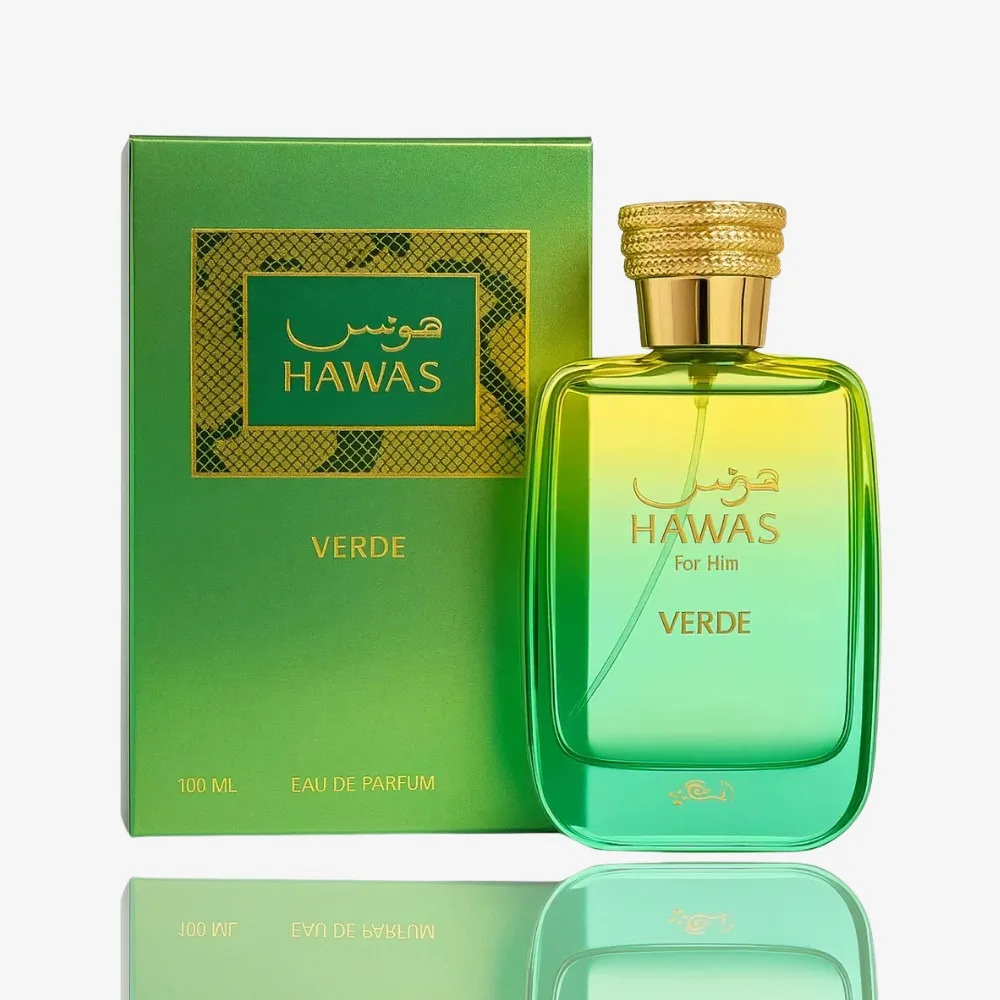 Rasasi Hawas Verde - Citrus, Fresh Spicy, Conifer, Eau De Parfum 3.4 oz for Men Long Lasting Spray view 5