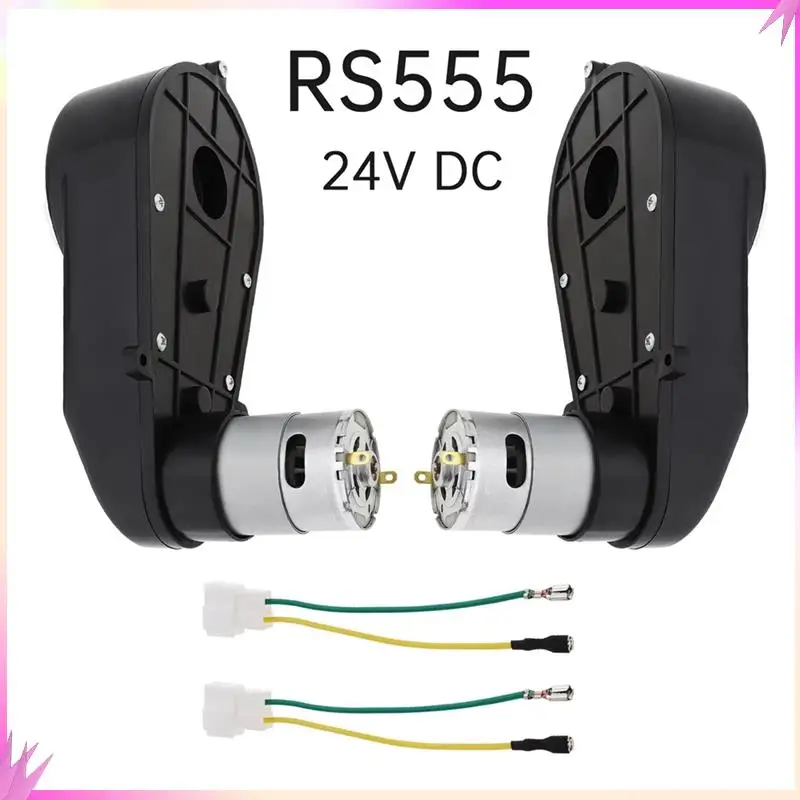 

B50C 2Pcs RS555 Kids Ride On Toys Car Motors Gearbox 24V 40000RPM Children Car Wheels Gearbox DC Motor For Remote Control Car