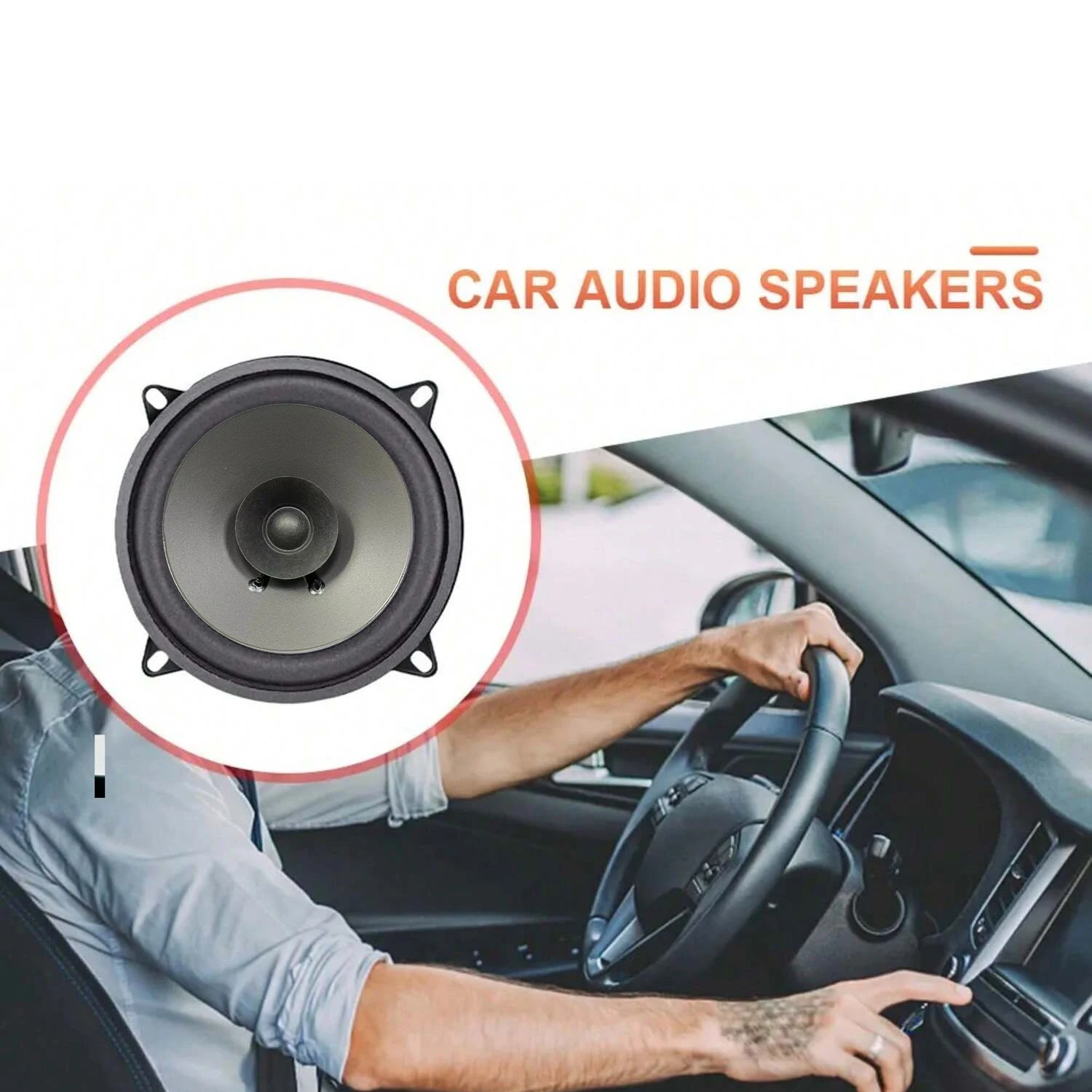 Altoparlanti per auto da 4/5/6 pollici 300-600W Porta del veicolo a 2 vie Auto Audio Musica Stereo Subwoofer Gamma completa di frequenza Altoparlanti automobilistici