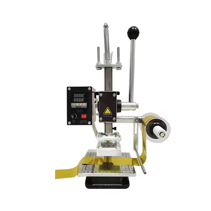 Hot Sale Multifunctional 500W Stamping Printing Machine Gold Black Hot Foil Embossing Plastic Leather Heat Press Plate Type