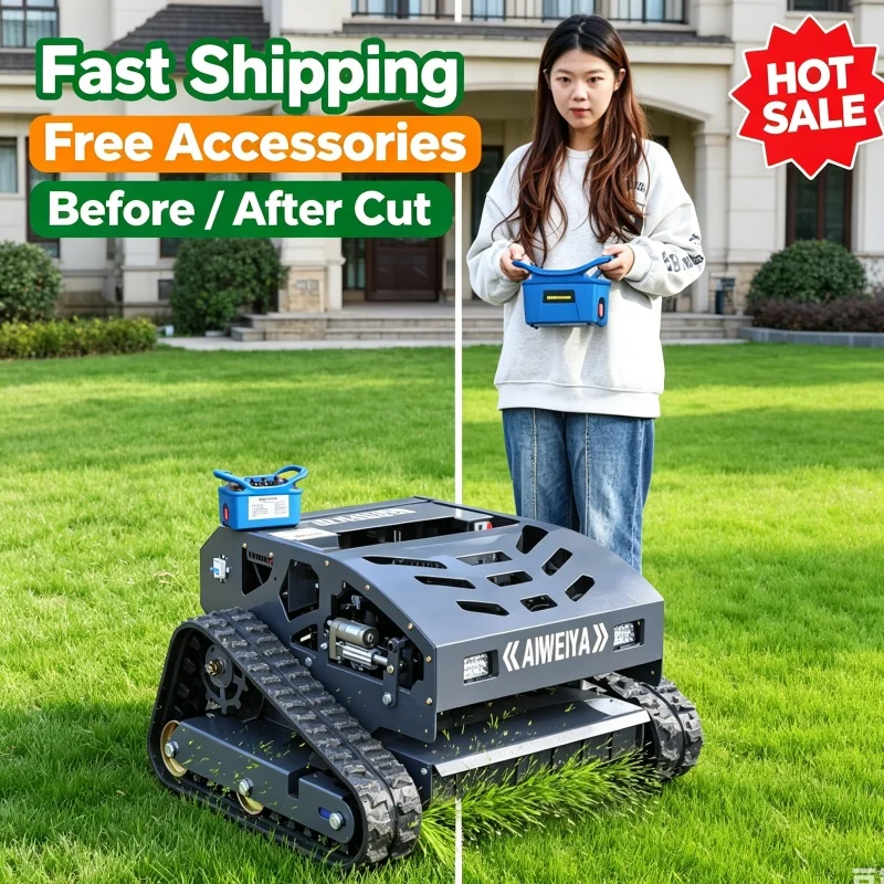 Customized Cheap Remote Control Lawn Mower Self Propelled Lawn Mower Zero Turn Lawn Mower Gas Power For Ranch Lawn