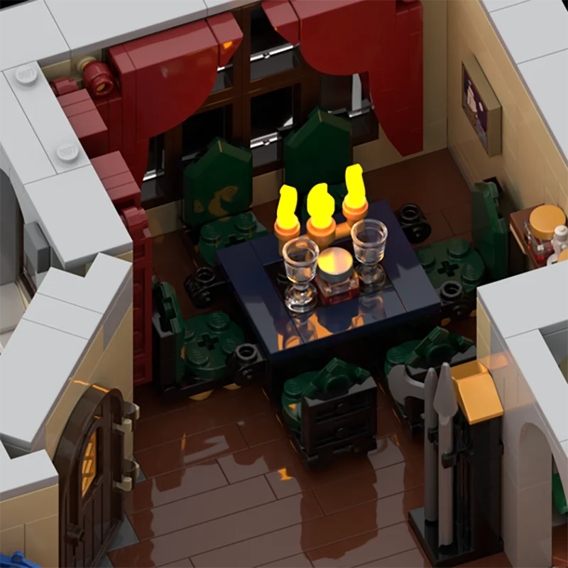 モジュール式都市建築 Moc ビルディングレンガ ヴァンパイアマナーモデル テクノロジーモジュラーブロック ギフト クリスマスおもちゃ DIY セット 組み立て