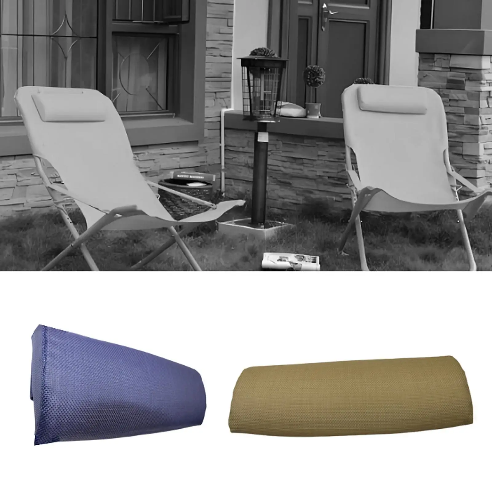 وسادة رأس صالة تشيس للرقبة للكراسي بذراعين وكراسي قابلة للطي في الحديقة