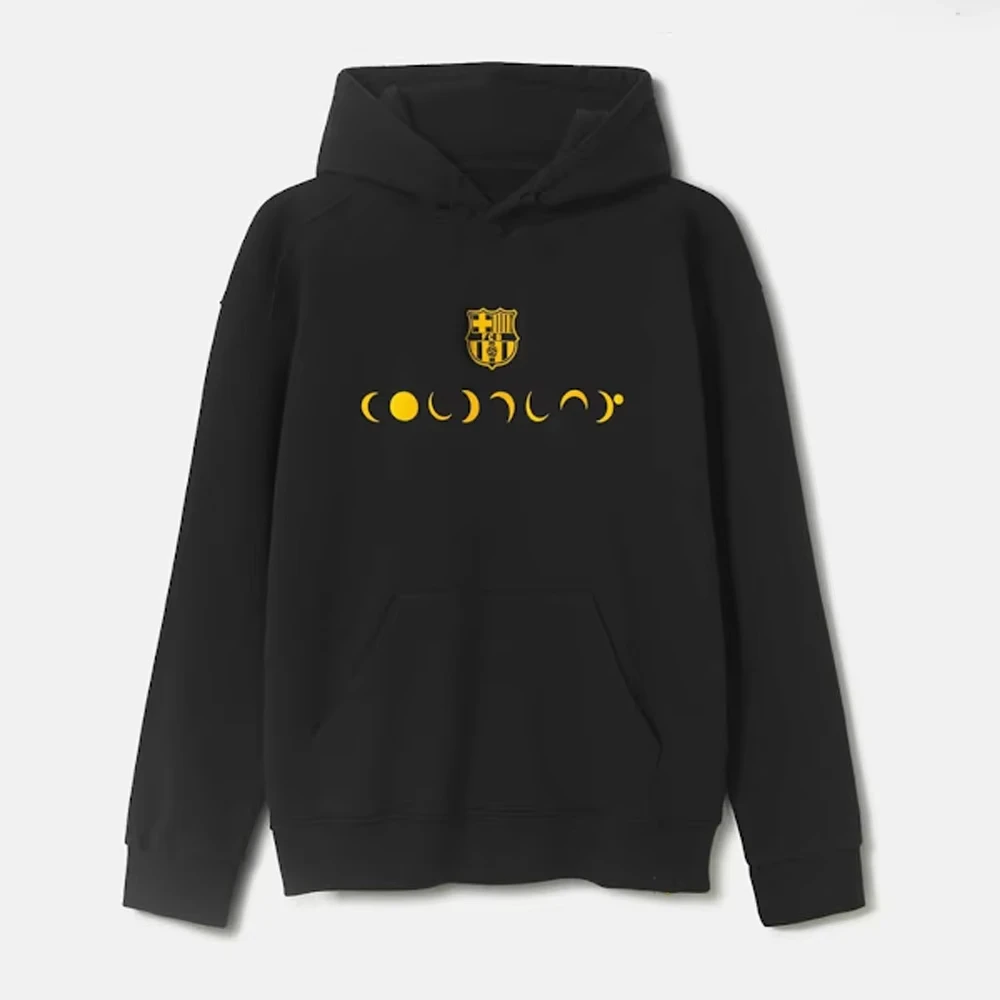 2024-25 Men Women Barce Coldplay Moon Music Logo Football Tops Youth Child Sport Training Sweatshirt Soccer Hoodie Oversized Top