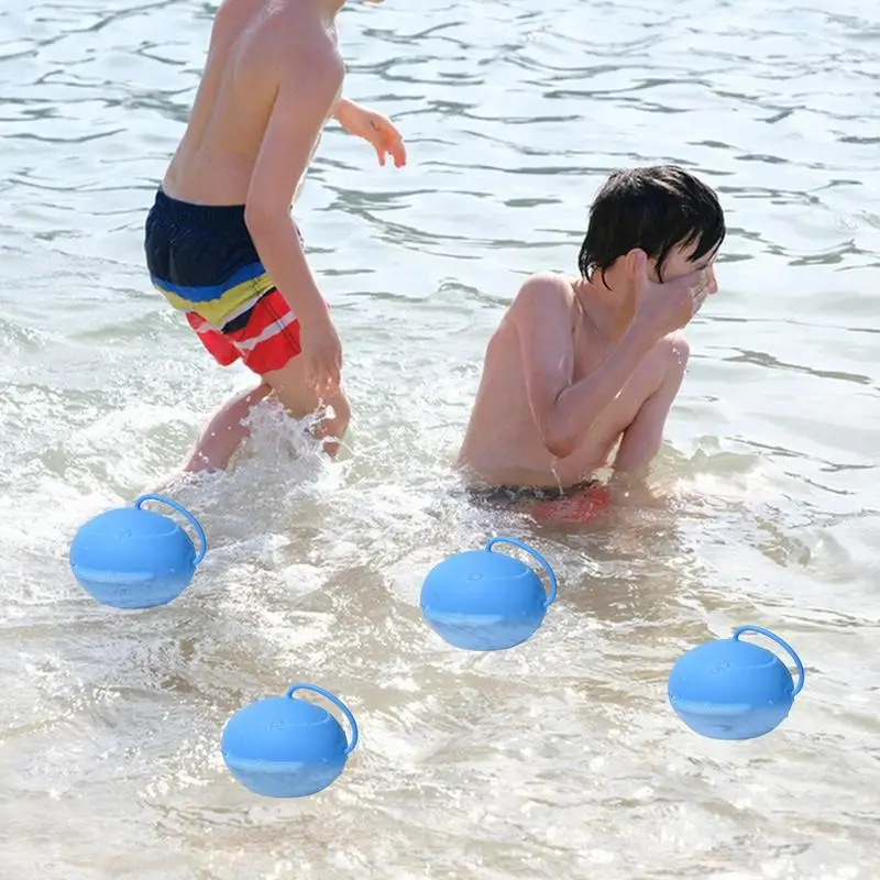 Reusable Water Balloons For Kids Reusable Water Bombs Siliconewater Balloons Outdoor Toys Refillable Fun Balls For Swimming Pool