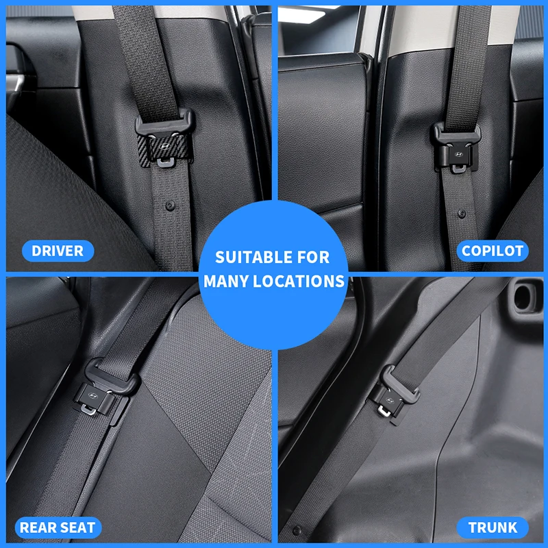 Car Safety Belt Fastener Stabilizer Interior Accessories For Hyundai Genesis N-LINE I10 I20 I30 I40 IX20 IX35 Kona Getz Veloster