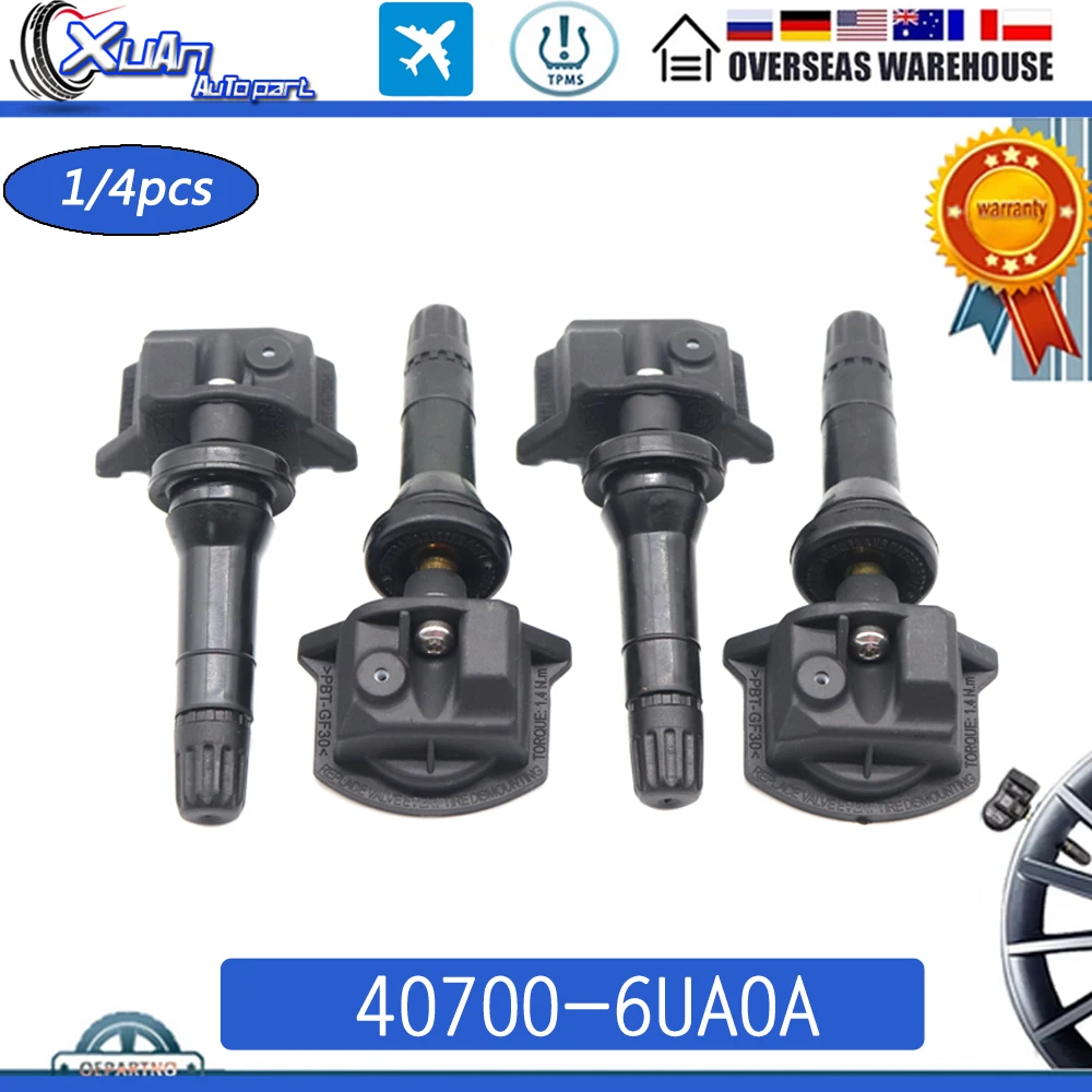 

Система контроля давления в шинах 40700-6UA0A TPMS для Nissan Altima Leaf Rogue Sentra Infiniti QX50 433 МГц 407006UA0A