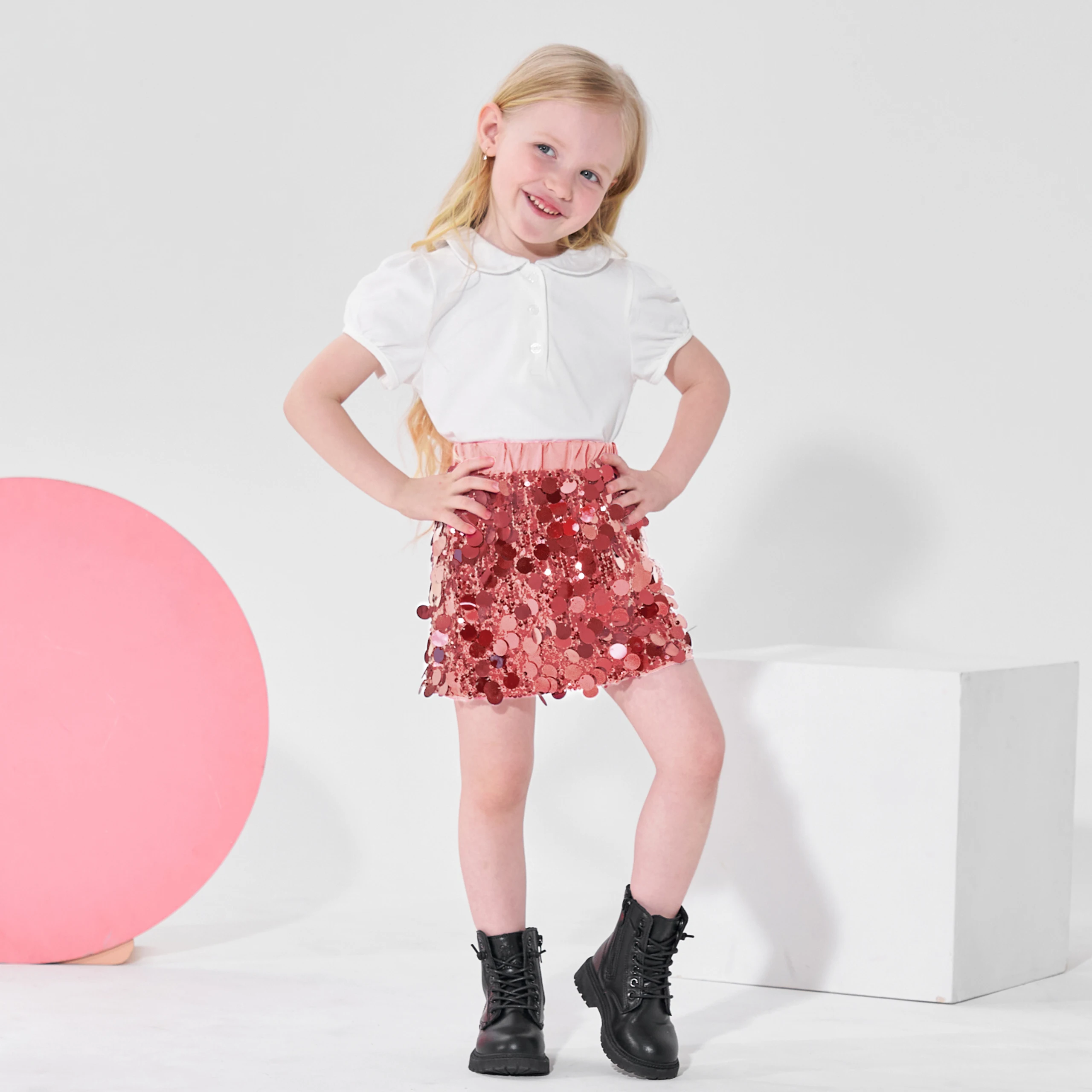 LOlanta Girls Sequin Skirt Sparkly Toddler Kids Mini Glitter Skirt Elastic Waist Party Pencil Skirt 3-11Years 3 LOlanta Girls Sequin Skirt Sparkly Toddler Kids Mini Glitter Skirt Elastic Waist Party Pencil Skirt 3-11Years 3