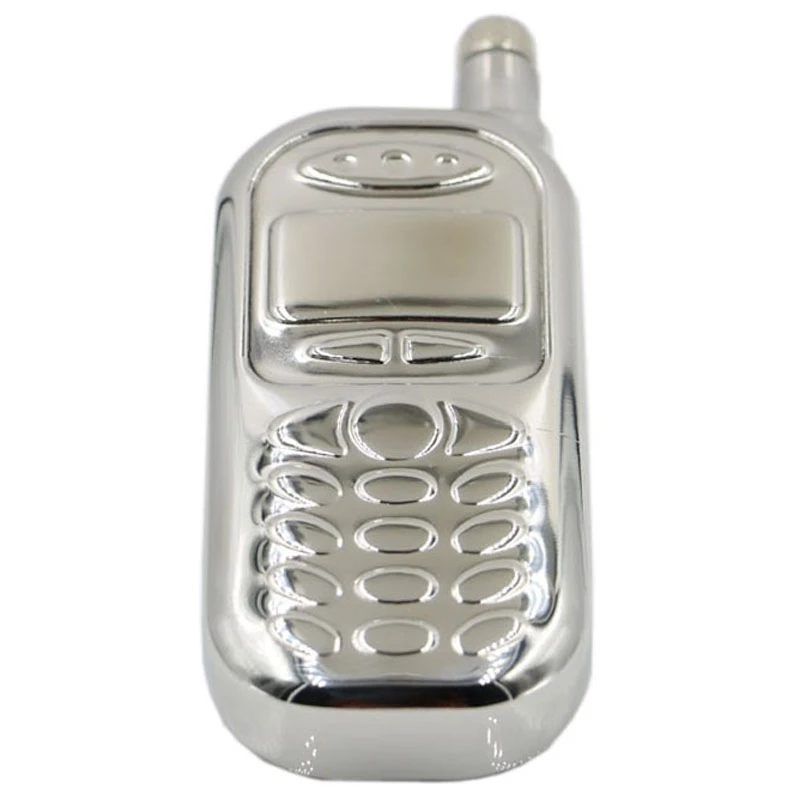 

A06R Stainless Steel Hip Flask Liquor Drink Phone Shaped Hip Flask Whiskey Flagon Whisky Pot Pocket Container 1 Pcs