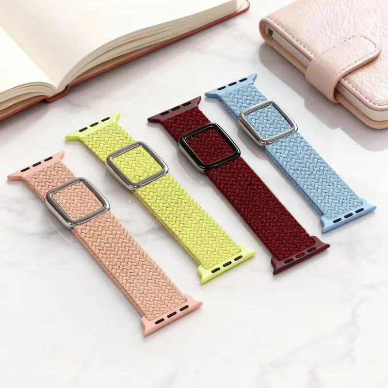 Nylon strap For Apple watch Ultra 3 2 49mm 11 10 46mm 42mm 9 8 7 45mm 41mm Magnetic adjustable wristband iWatch 6 5 SE 44mm 40mm