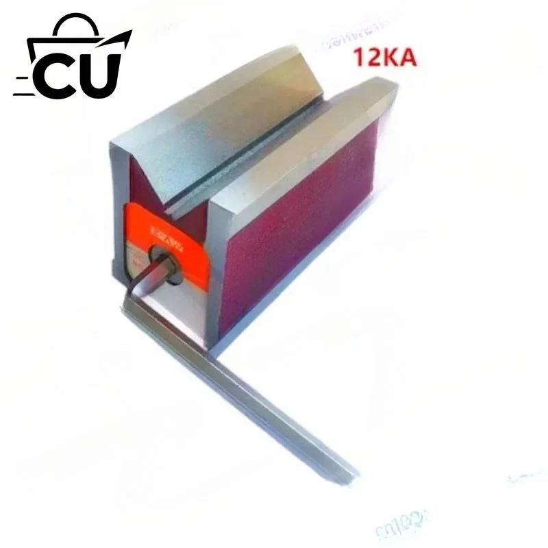 Duty Magnetic V with On/Off Switch  Ground Steel Vee Block for Machining Inspect Magnetic Chuck Angle Plate 1 pcs