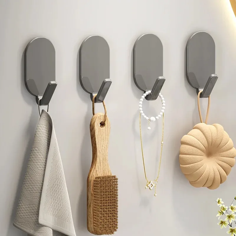 Klebehaken – ideal für Badezimmer und Toilette, multifunktionale Wandaufhänger zum Aufhängen von Kleidung, Handtüchern und Bademänteln