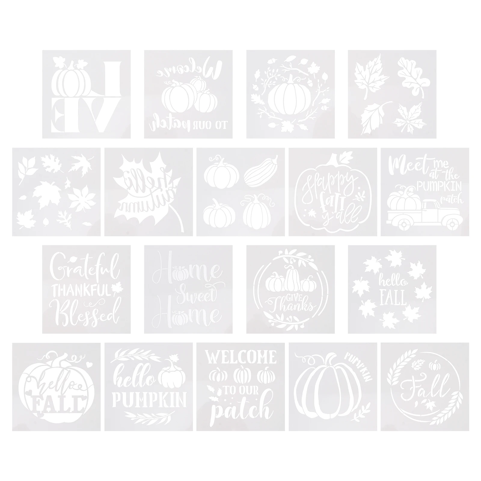 

18pcs Painting Templates Reusable Kids Stencils Safe Creative Crafts Drawing Projects Template for Children