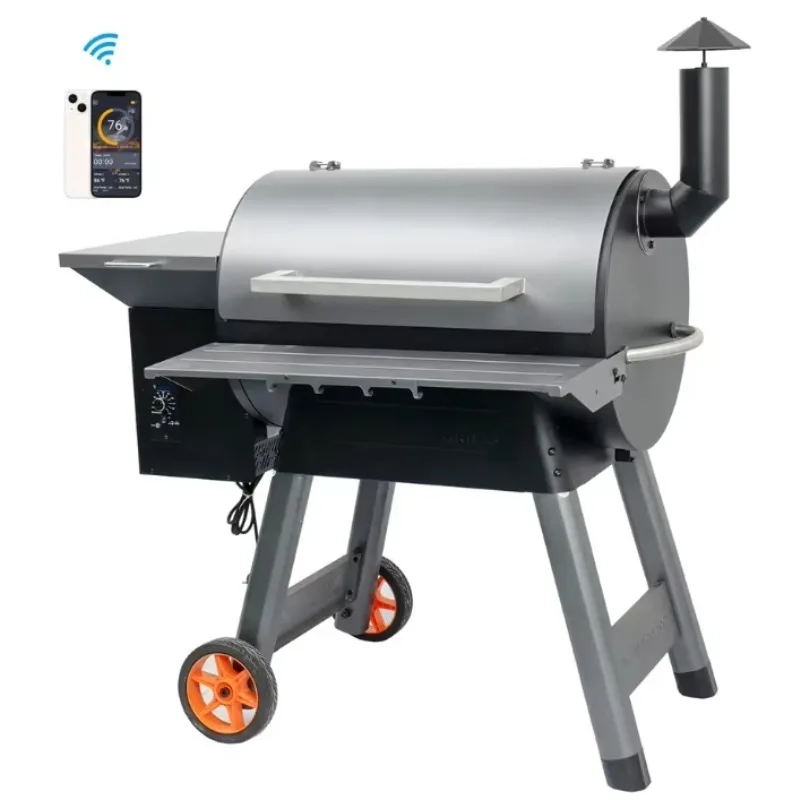 

Airo High Quality Stainless Steel BBQ Grills Combo Wood Pellet Grill for Home Outdoor Metal Folding Charcoal Smoker