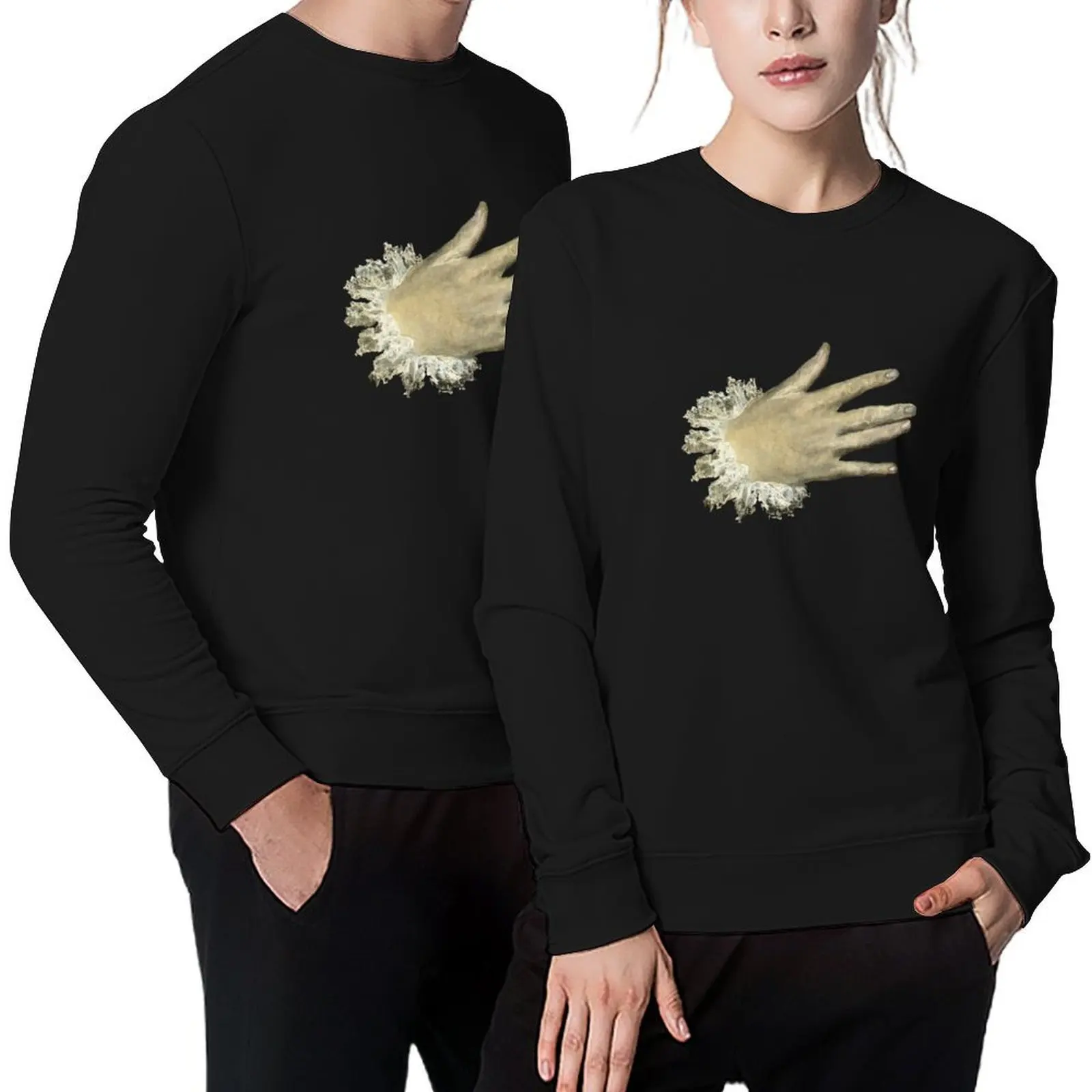 

The Nobleman with his Hand on his Chest Pullover men's clothing autumn clothes tracksuits anime clothing winter man sweatshirt