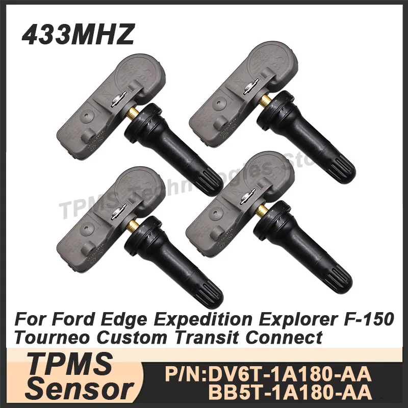 

1/4PCS Tire Pressure Sensor TPMS Sensor For Ford Edge Expedition Explorer F-150 Transit BB5T-1A180-AA DV6T-1A180-AA 433MHz
