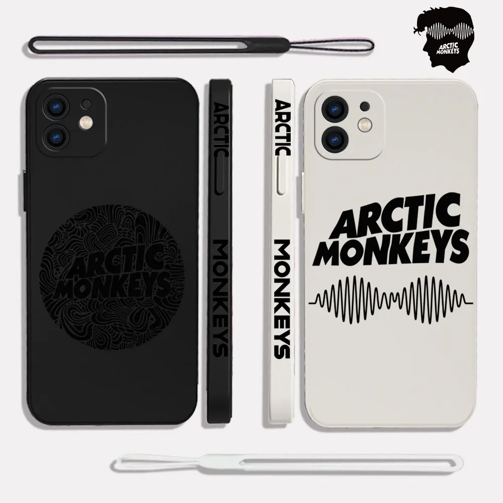 Arctic Monkeys Phone Case For iPhone 15 14 13 12 11 Pro Max Mini X XR XSMAX SE 8 7 6S Plus Soft Liquid Silicone Cover