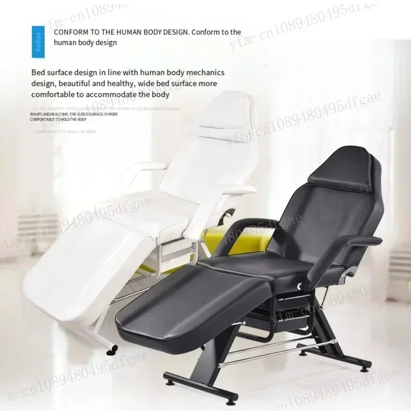 Facial Chair, Tattoo Chair Massage Bed Salon Bed with Hydraulic Stool for Professional Massage Facial Lash Beauty Treatment Spa