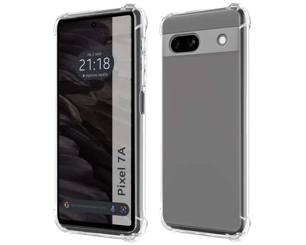 For Google Pixel 7a 5G Transparent Shockproof Silicone Case