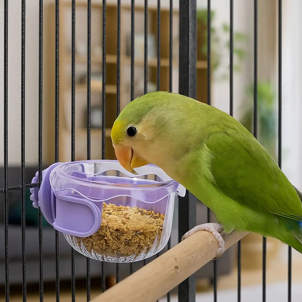 

Bird Food Water Bowl Feeding Cup Bird Pigeons Canary Cage Feeder Parrot Pet Aviary Stainless Steel Hooks Drinker Box Container