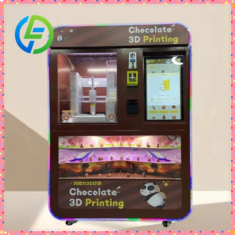 آلة صنع الشوكولاتة 3D الأوتوماتيكية الجذابة والمتينة آلة بيع الشوكولاتة الصناعية 3D #1