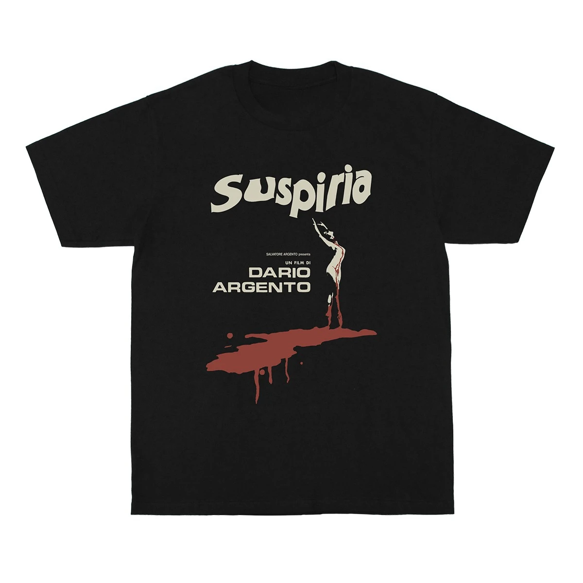 

Summer 2025 New Suspiria Dario Argento T-Shirt Death Horror Movie Worship Dawn Black Cotton Short Sleeve Men's Printed Shirt