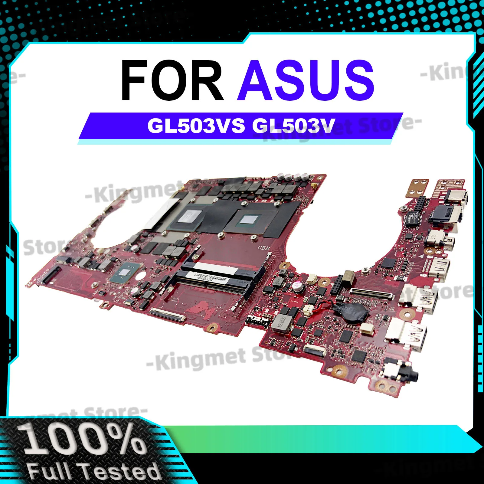 GL503VS Laptop Motherboard For ASUS ROG Strix FX63V GL503V Fz63v Notebook Mainboard W/ I5 I7 CPU 100% tests OK fast ship