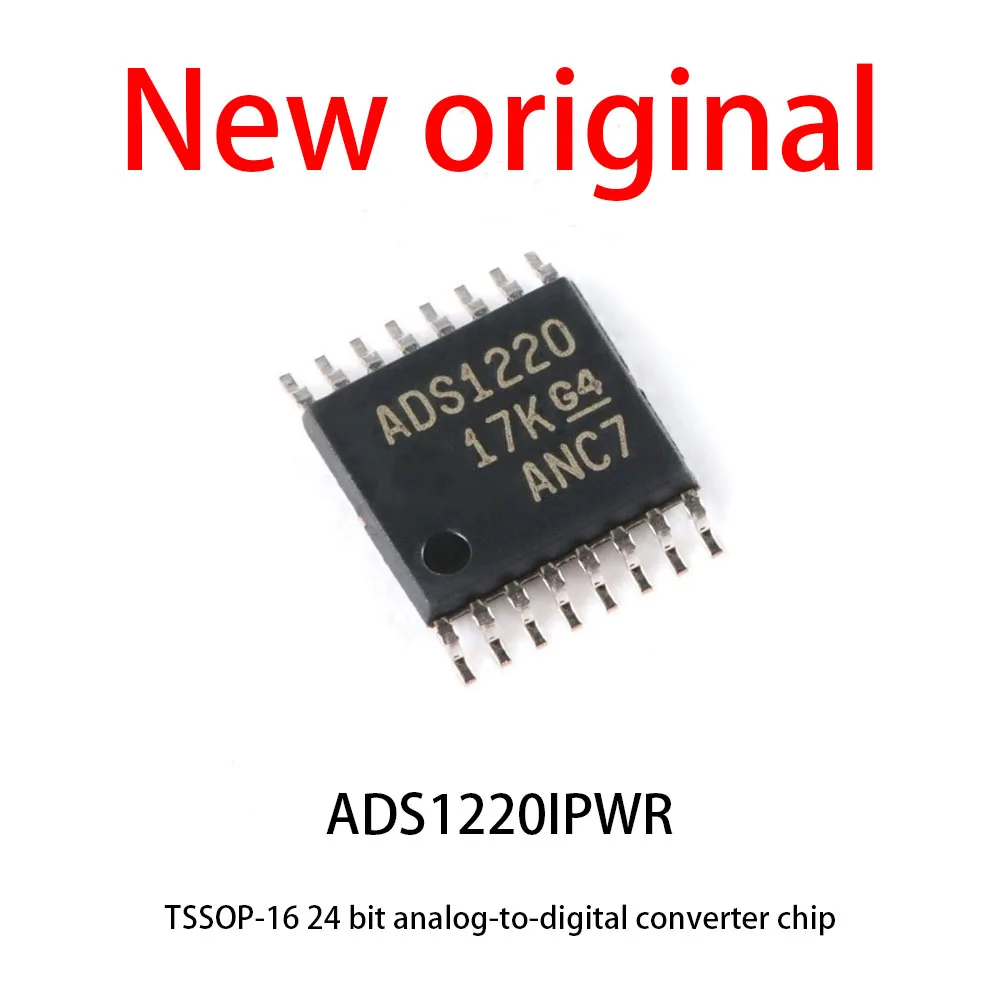 10Pcs/Lot NewOriginal ADS1220IPWR TSSOP-16 24 bit analog-to-digital converter chip YXT