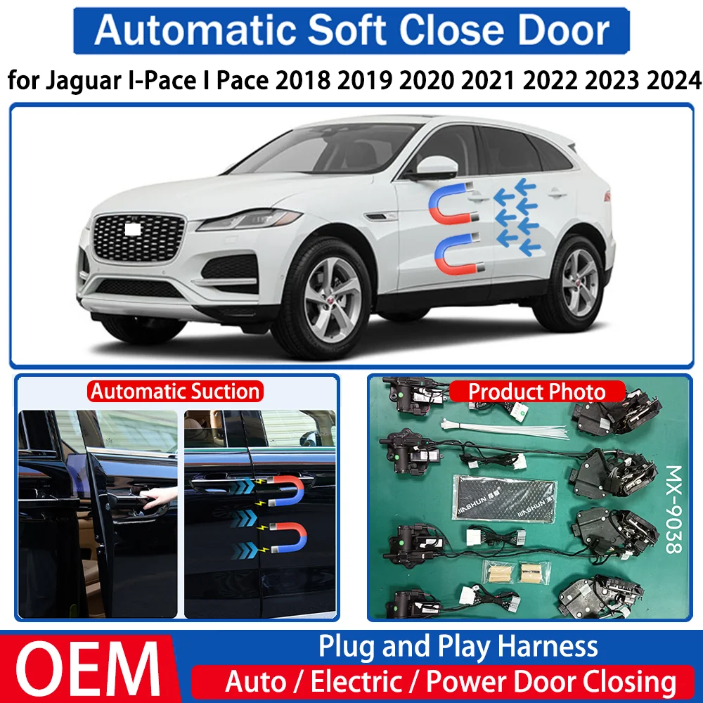 for Jaguar I-Pace I Pace 2018-2024 Car OEM Automatic Soft Close Door Electric Suction Kit Auto Power Closing System Plug＆play